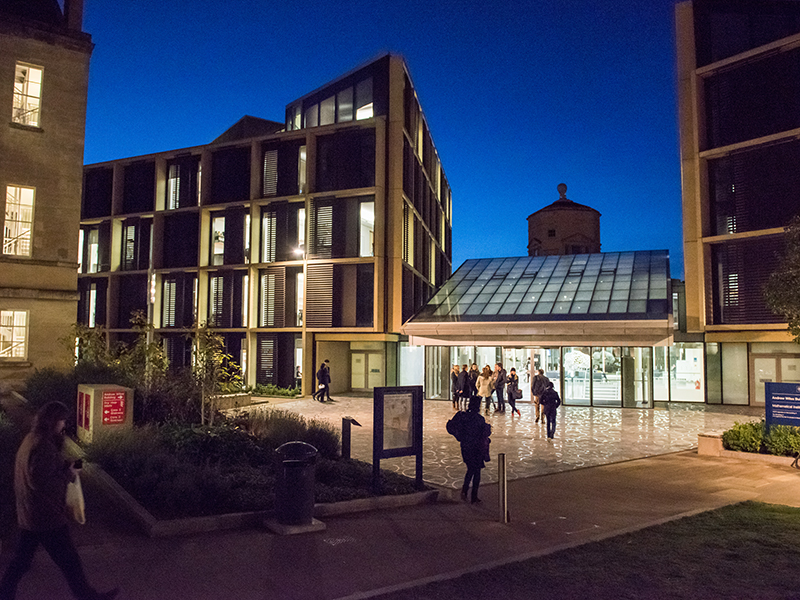 Mathematical Institute by Night © Oxford University Images