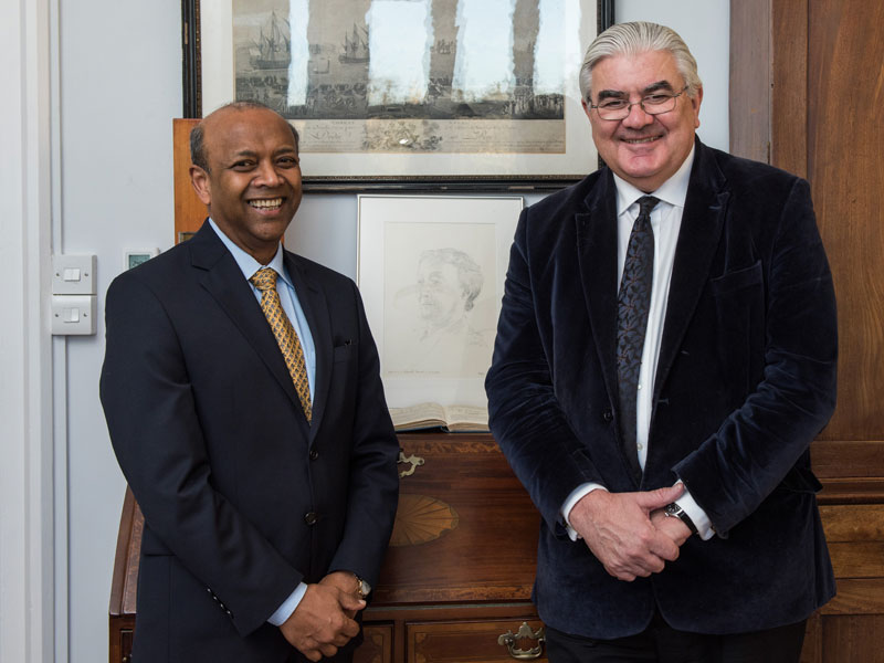 Professor John Climax and Sir Gordon Duff. Photo credit John Cairns