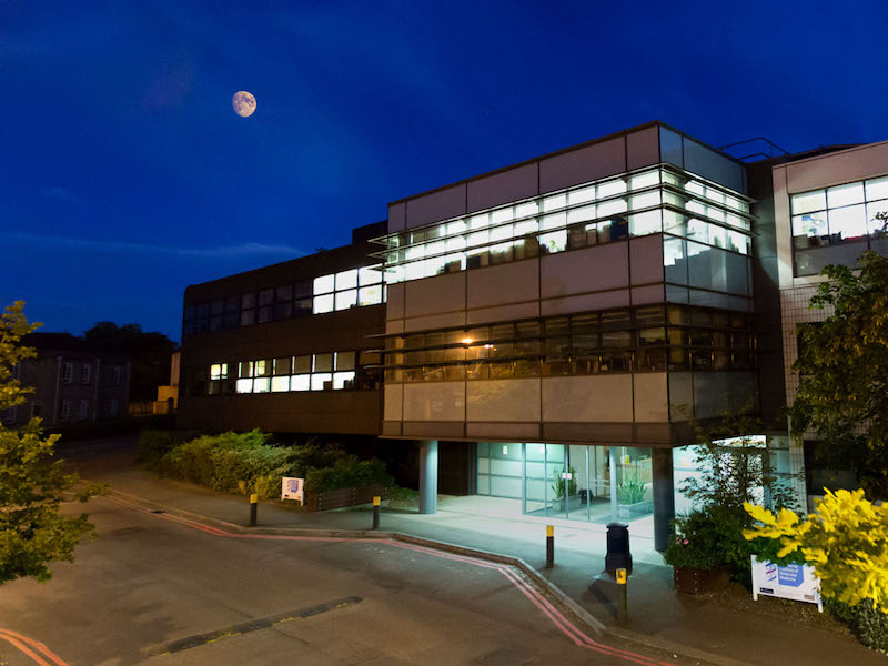 MRC Weatherall Institute of Molecular Medicine at night ©Oxford University Images