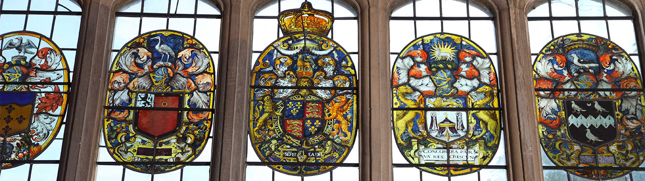 The Benefactor Window at St John's College Old Library