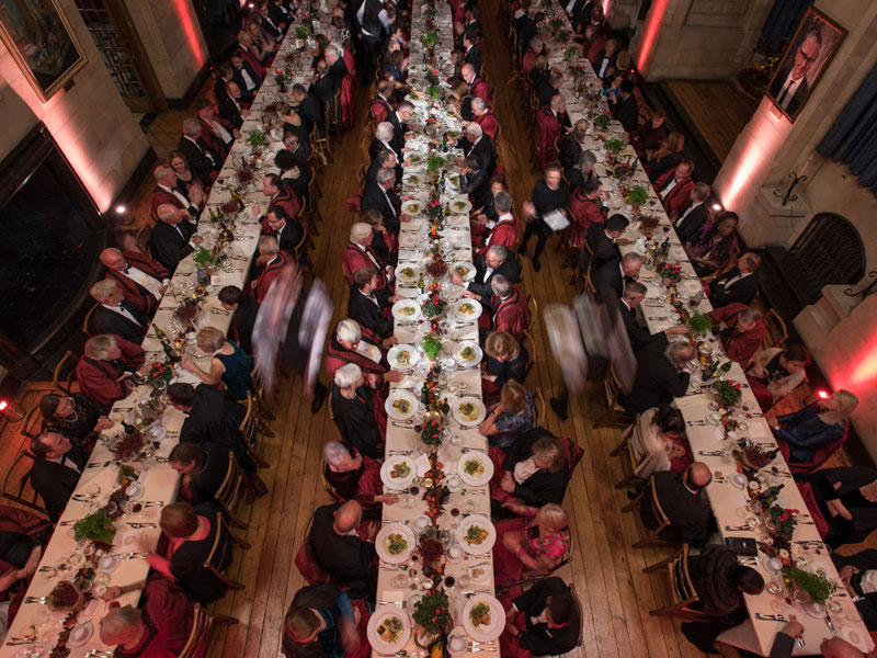 The gala dinner in Milner Hall at Rhodes House. Photo by John Cairns