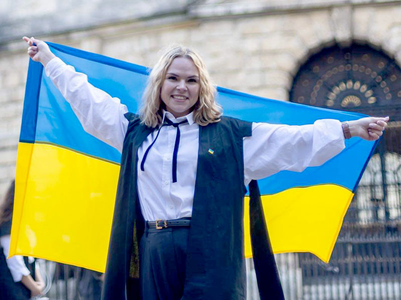 Kseniia Velychko, a legal professional from Kyiv, is studying at Oxford after being awarded one of the scholarships