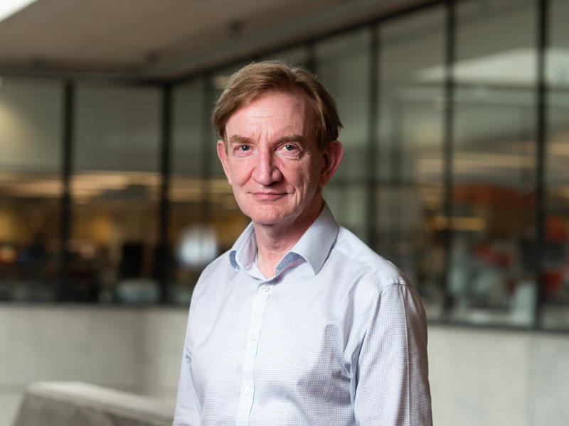 Professor Adrian Hill at the Jenner Institute. Photo by John Cairns