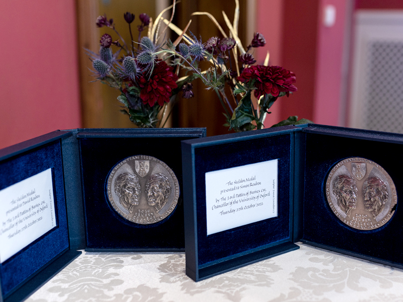 Simon Reuben and David Reuben's Sheldon Medals. Credit: Cyrus Mower Photography