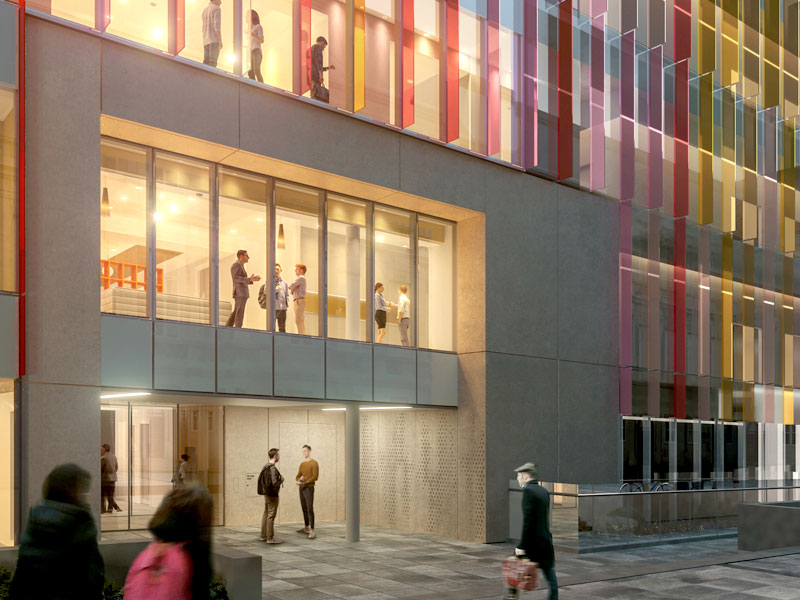 The Kavli Institute for NanoScience Discovery adjoins Oxford's existing biochemistry building