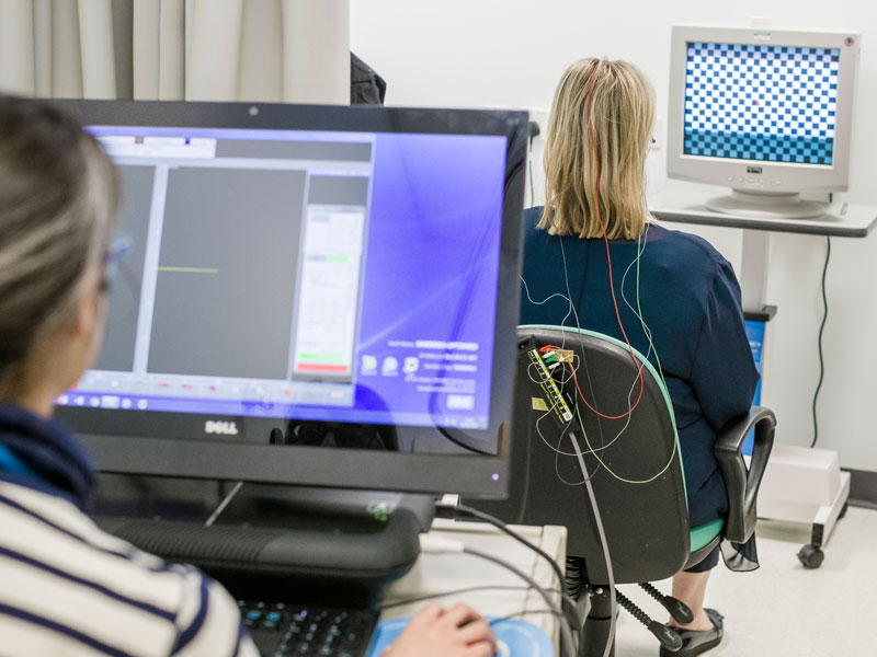 Research being conducted at the John Radcliffe Hospital. Photo by Retina UK