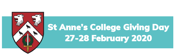 St Anne's College Giving Day 27-28 February 2020