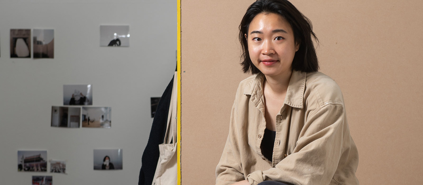 Queenie Li in her studio at Oxford’s Ruskin School of Art. Photo by John Cairns