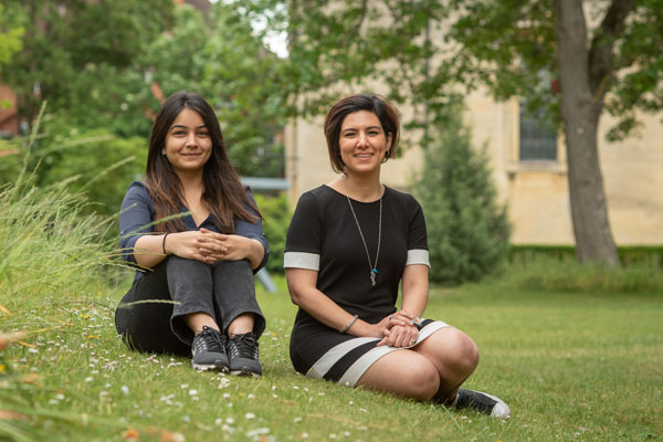 Vandita Khanna and Safa Fainian at the Oxford India Centre for Sustainable Development