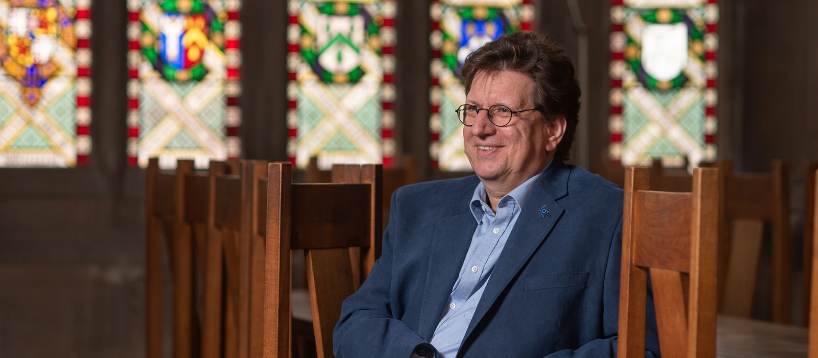 Professor Alfons Weber at Pembroke College. Photo by John Cairns