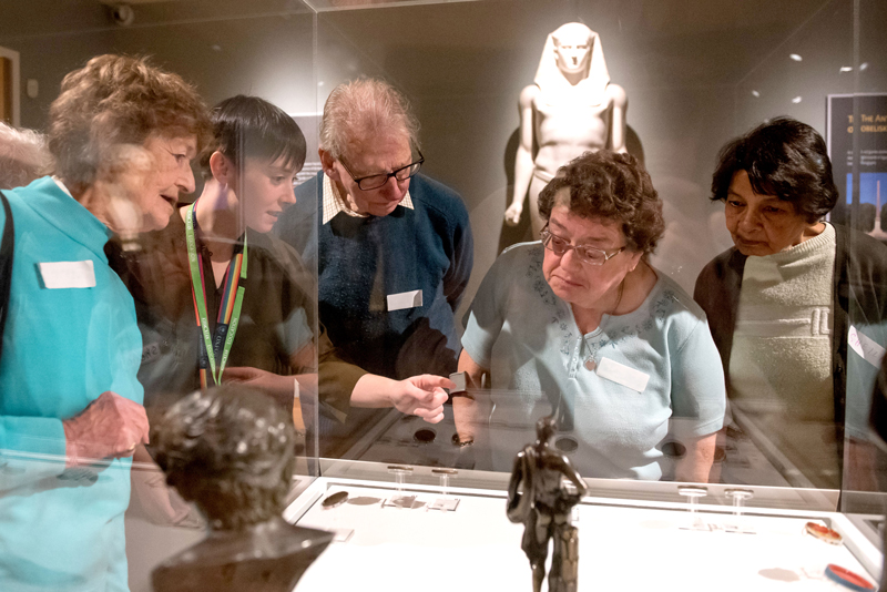 Participants of the Meet Me at the Ashmolean programme. Photo by John Cairns