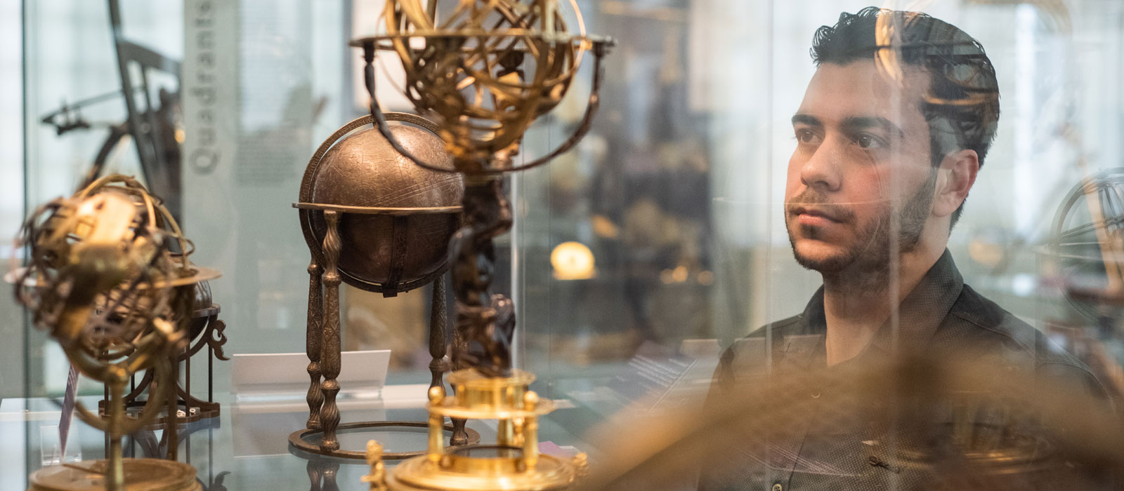 Hussein Ahmed at the History of Science Museum. Photo by John Cairns