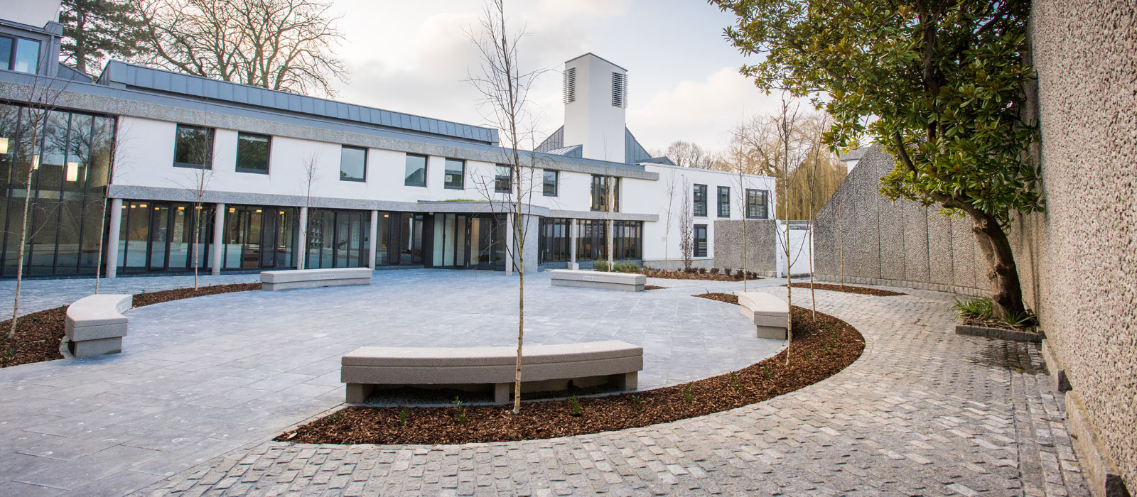 The academic wing at Wolfson College. Photo by John Cairns