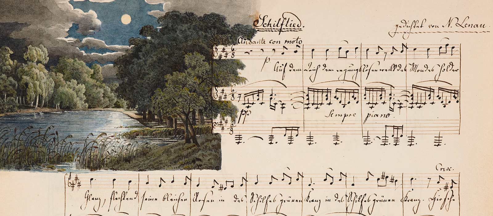 Schilflied (Reed Song, 1845) by Felix Mendelssohn (1809–1847). Photo credit Bodleian Libraries, University of Oxford