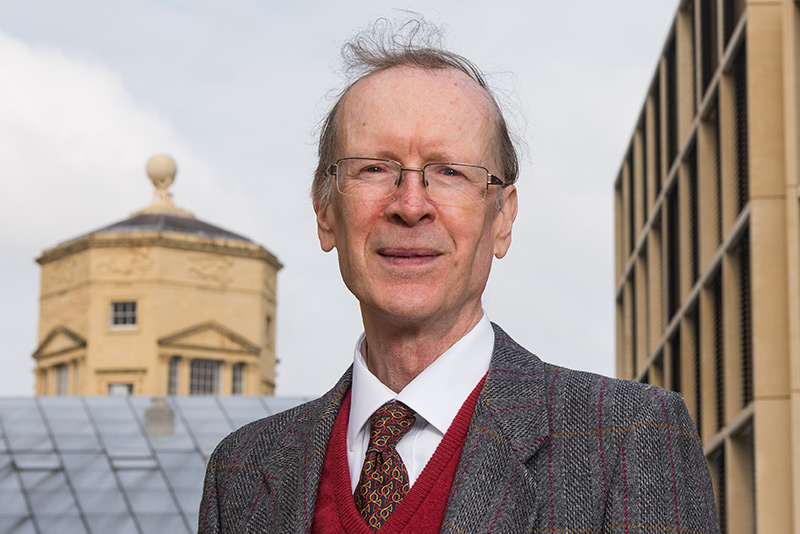 Professor Andrew Wiles outside the Mathematical Institute