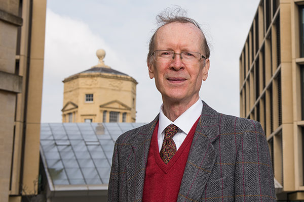 Andrew Wiles at the Andrew Wiles Building, the Mathematical Institute in Oxford 