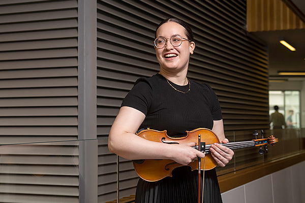 Carmen Jorge Díaz at the Mathematical Institute in the Andrew Wiles Building